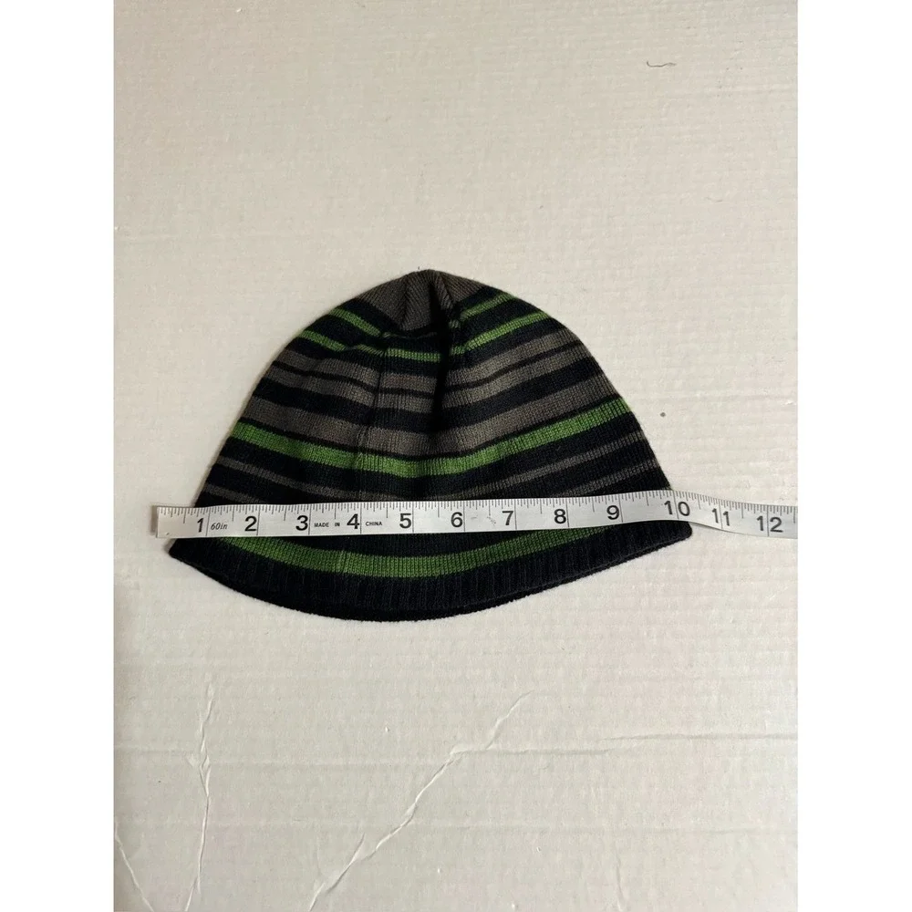 The North Face Youth Beanie Hat Medium Striped Outdoors Streetwear